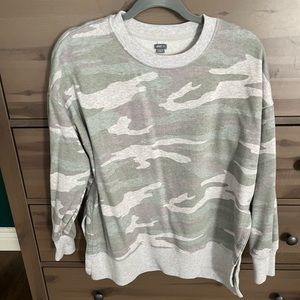Aerie oversized camo sweatshirt
